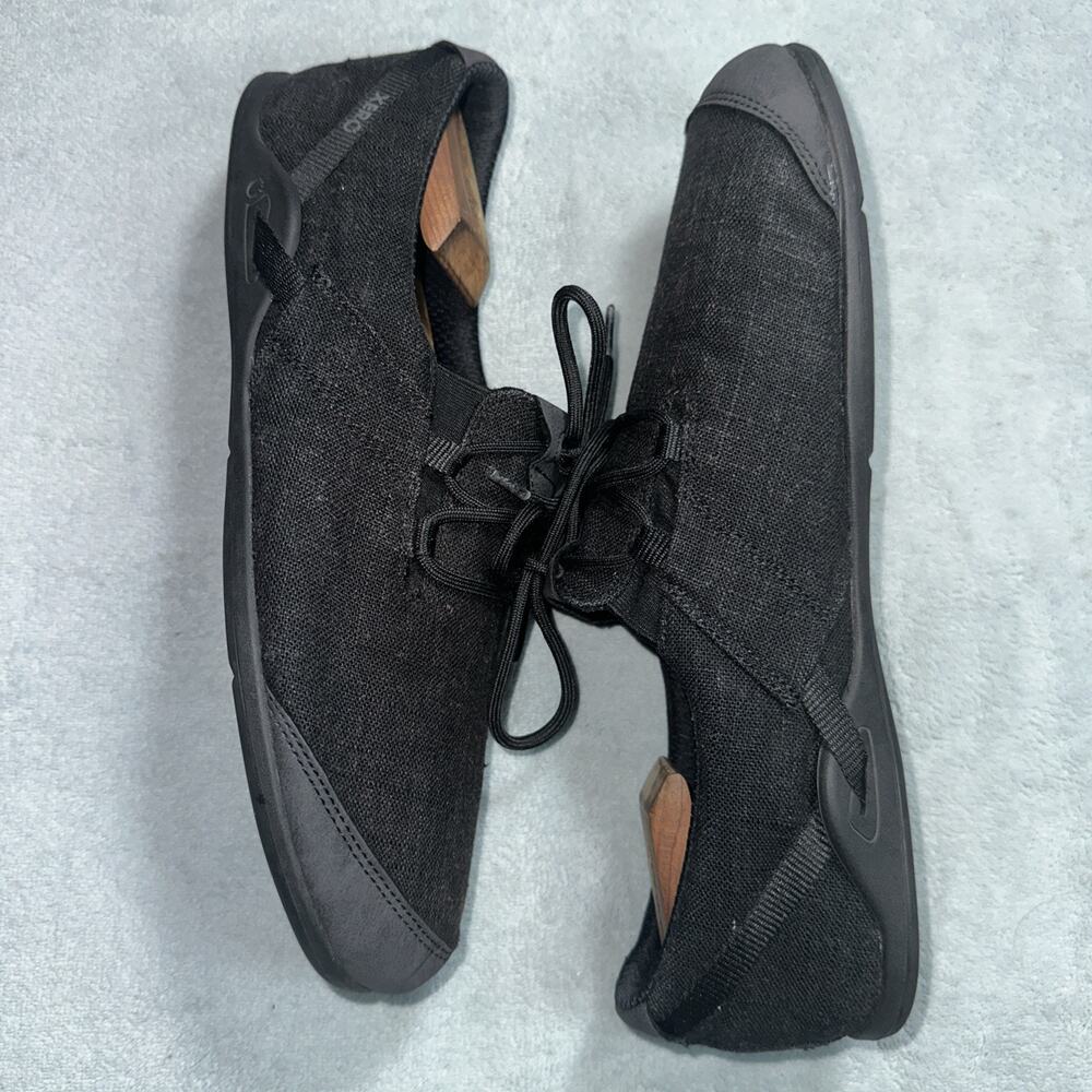 Xero Barefoot Hemp Hana Shoes Mens 11 Black Running Sneakers Wide Toe Ninja Gym